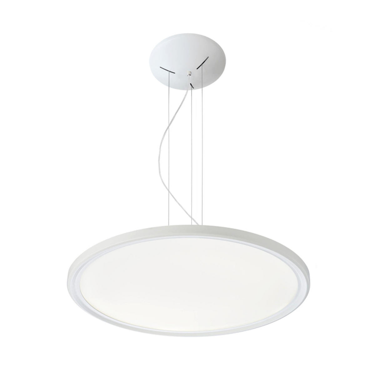 PENDELLEUCHTE MONETA DIMM Weiß 36 W - Weiß, Metall (30/30/120cm) - Rendl