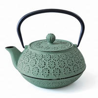 TEEKANNE Gusseisen Kumo 1000 ml - Grün, Metall (1L) - AROMELIO