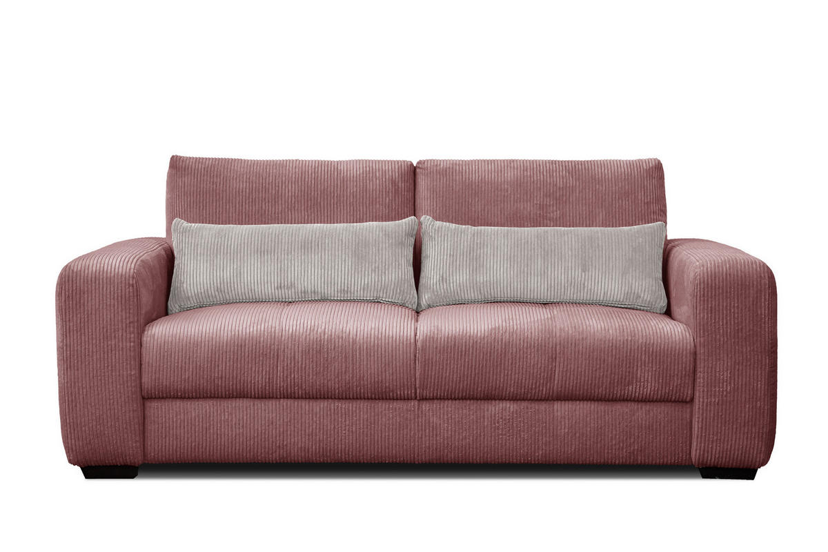 SOFA OLI 3-Sitzer, altrosa - Altrosa, Holz/Textil (208/91/108cm) - Courtois Laville