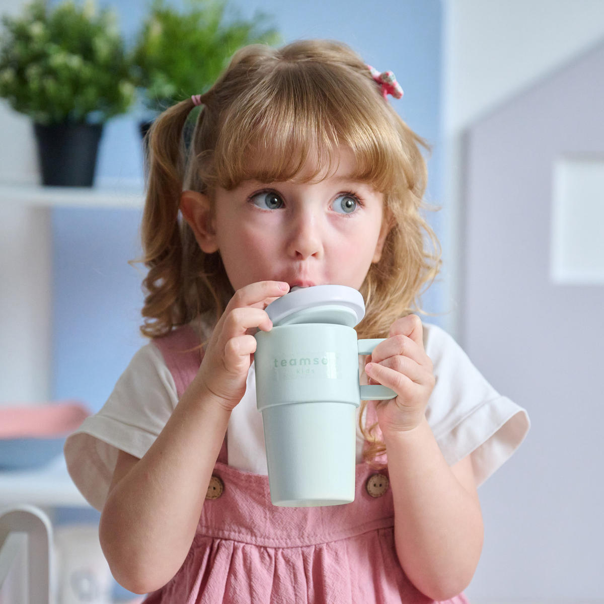 SPIELESSEN Holz Set mit Mixer, 18cm, Weiß - Weiß, Holzwerkstoff (16/18/24cm) - Teamson Kids