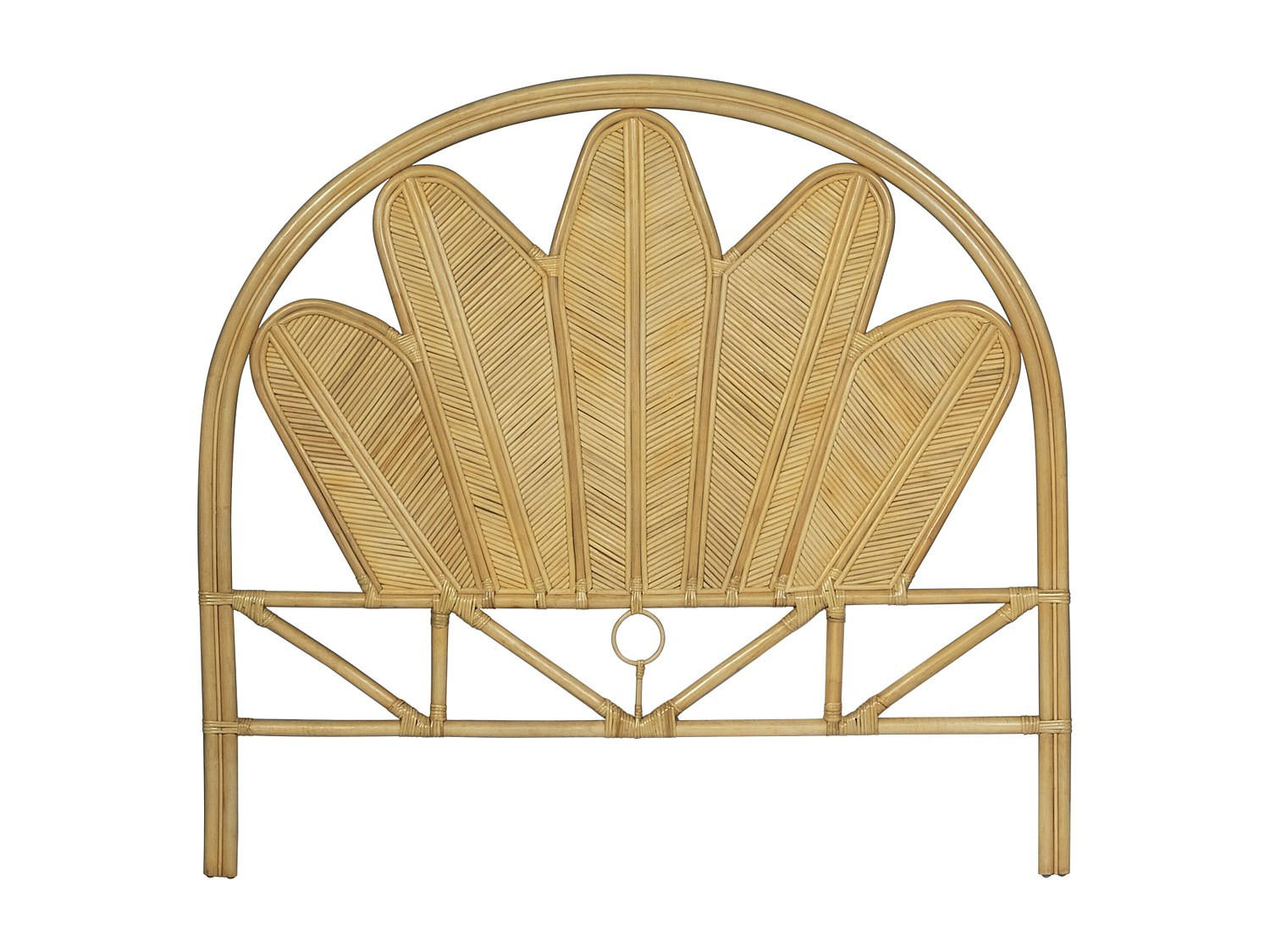 BETT-KOPFTEIL - 140 cm - Rattan - Holzfarben - CHELINA - Naturfarben, Holzwerkstoff (145/135/4cm) - Vente-Unique