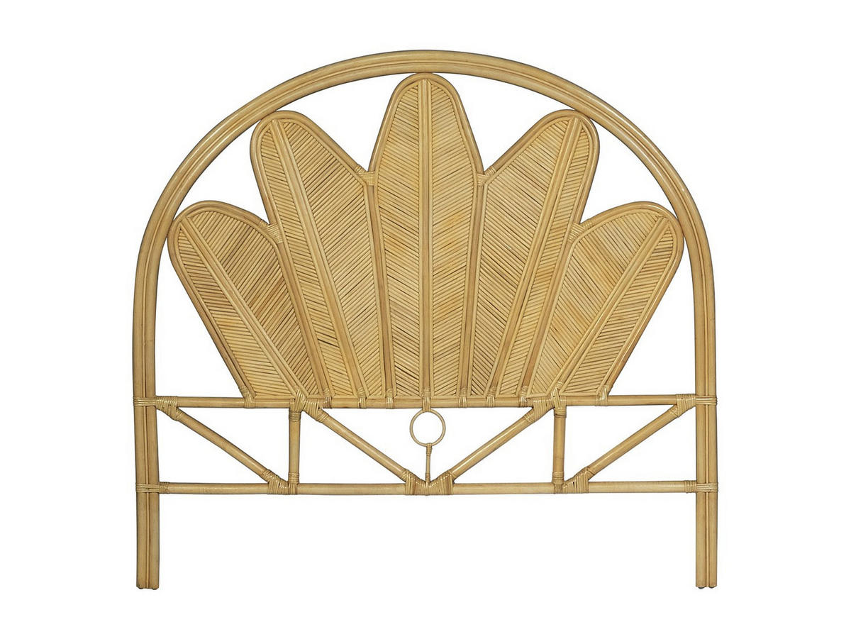 BETT-KOPFTEIL - 140 cm - Rattan - Holzfarben - CHELINA - Naturfarben, Holzwerkstoff (145/135/4cm) - Vente-Unique