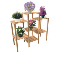 BLUMENREGAL BERND 96/31/87 cm - Naturfarben, Holz (96/31/87cm) - Coemo