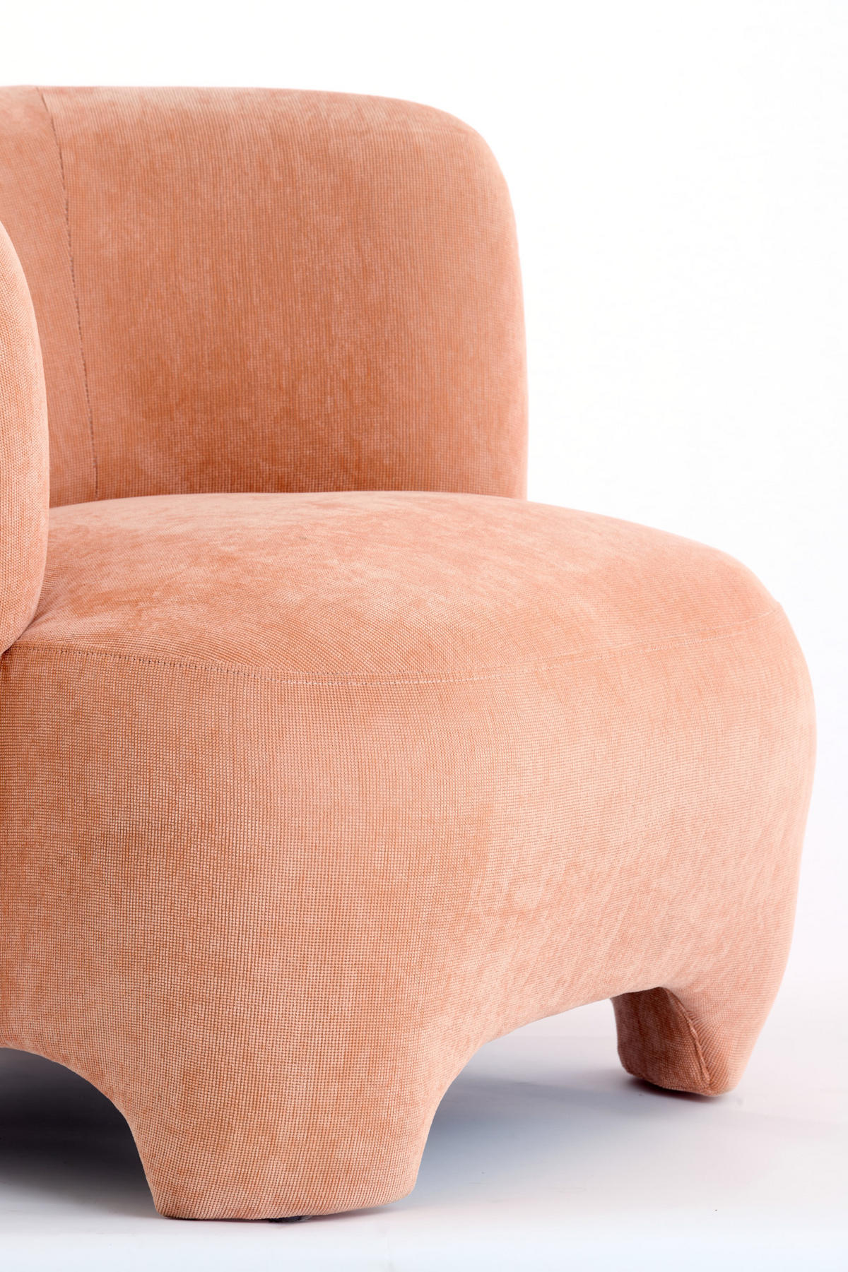 SESSEL Zenica Orange 80/80/71 cm - Orange, Textil (80/71/80cm) - Light & Living