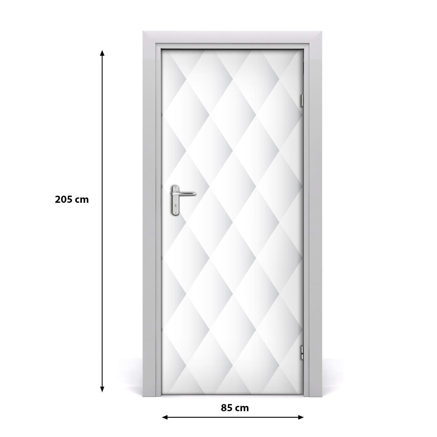 TÜRAUFKLEBER 85x205 cm Dekorativ für Türen - Weiß, Kunststoff (85/205/0.01cm) - TULUP