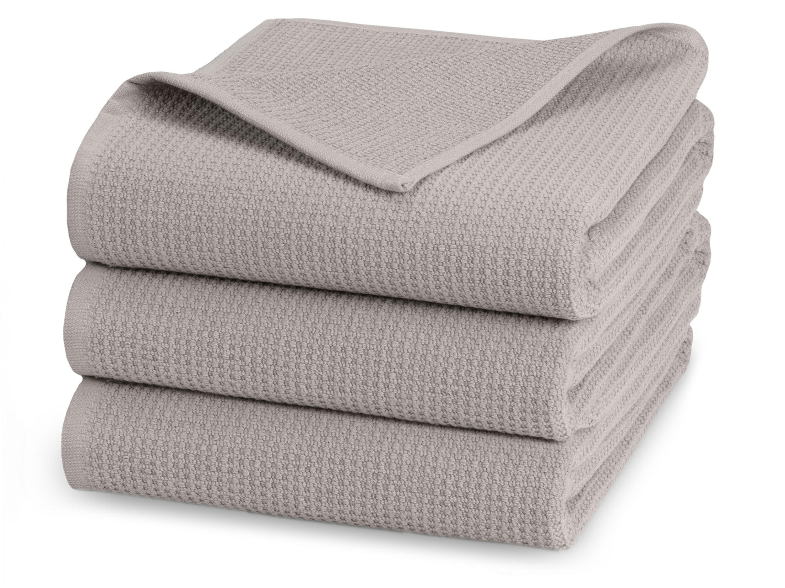 DUSCHTÜCHER, 3er-Set, 70x140 cm, 100% Baumwolle, Grau - Grau, Textil (70/140cm) - Zollner