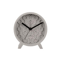 WECKER Honeycomb Ø15 cm - Hellgrau, Stein (15/15/6cm) - Karlsson