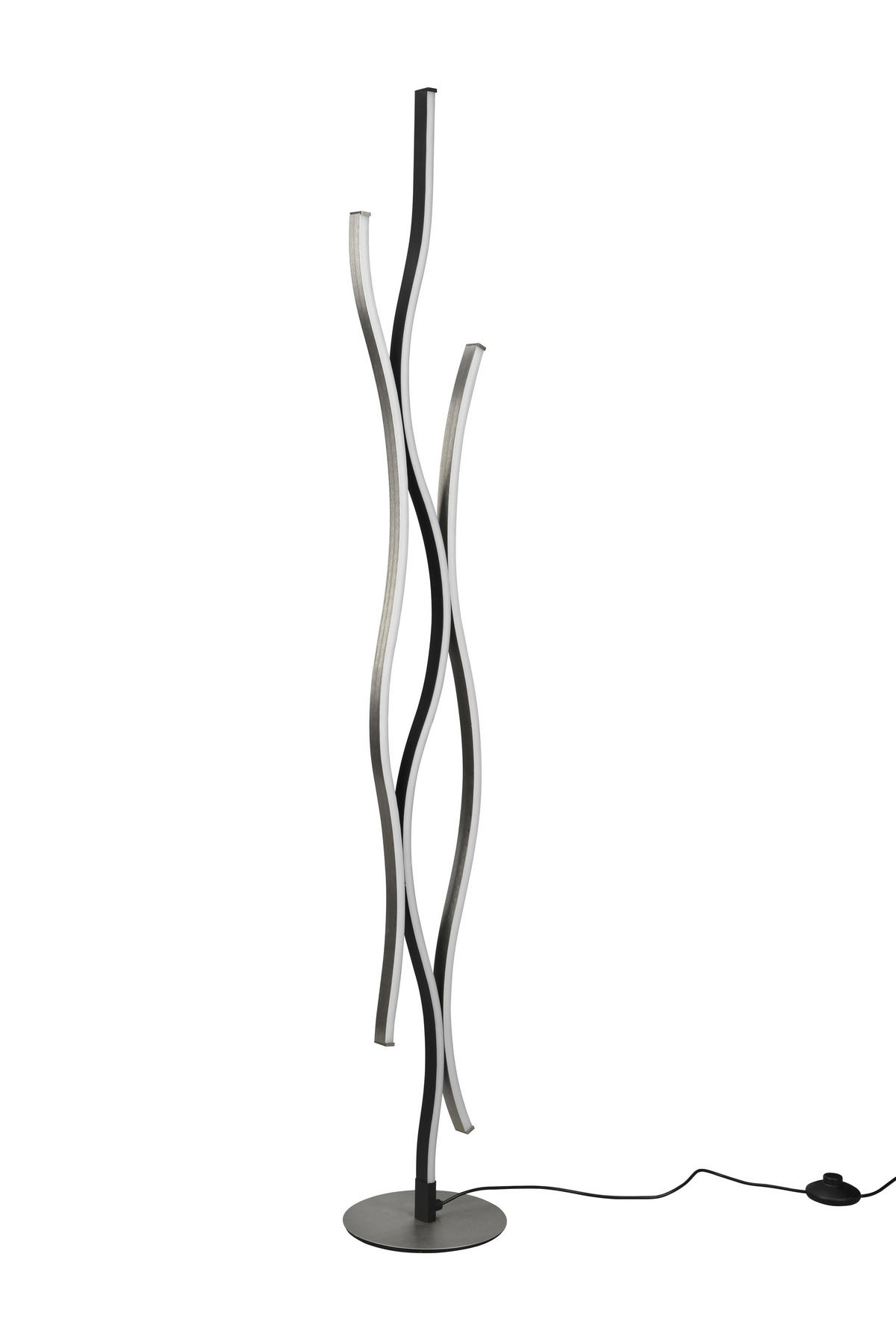 STEHLAMPE BLAZE - Grau - 20.5/20.5/138 cm - Grau, Metall (20.5/20.5/138cm) - Trio Leuchten
