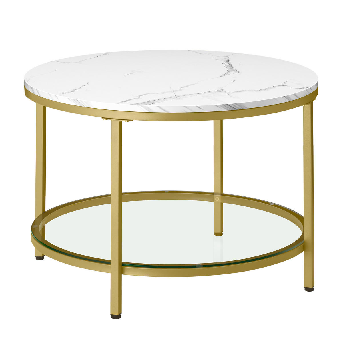 COUCHTISCH Binni - Goldfarben, Holzwerkstoff (65/65/46cm) - VASAGLE