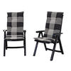 KLAPPSTUHL Milano 2er Pack Anthrazit Mit Polster - Anthrazit, Kunststoff (63/108/85cm) - Shaf