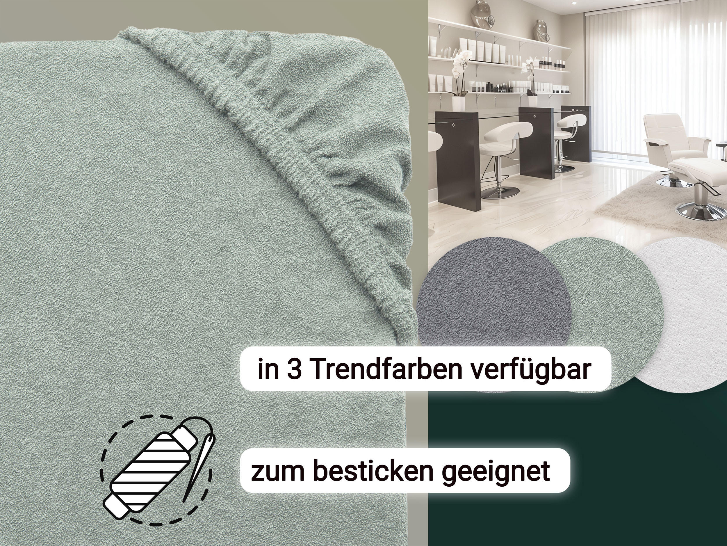 LIEGENBEZUG, 80% Baumwolle, 20% Polyester - Hellgrau, Naturmaterialien (70/10/200cm) - Zollner