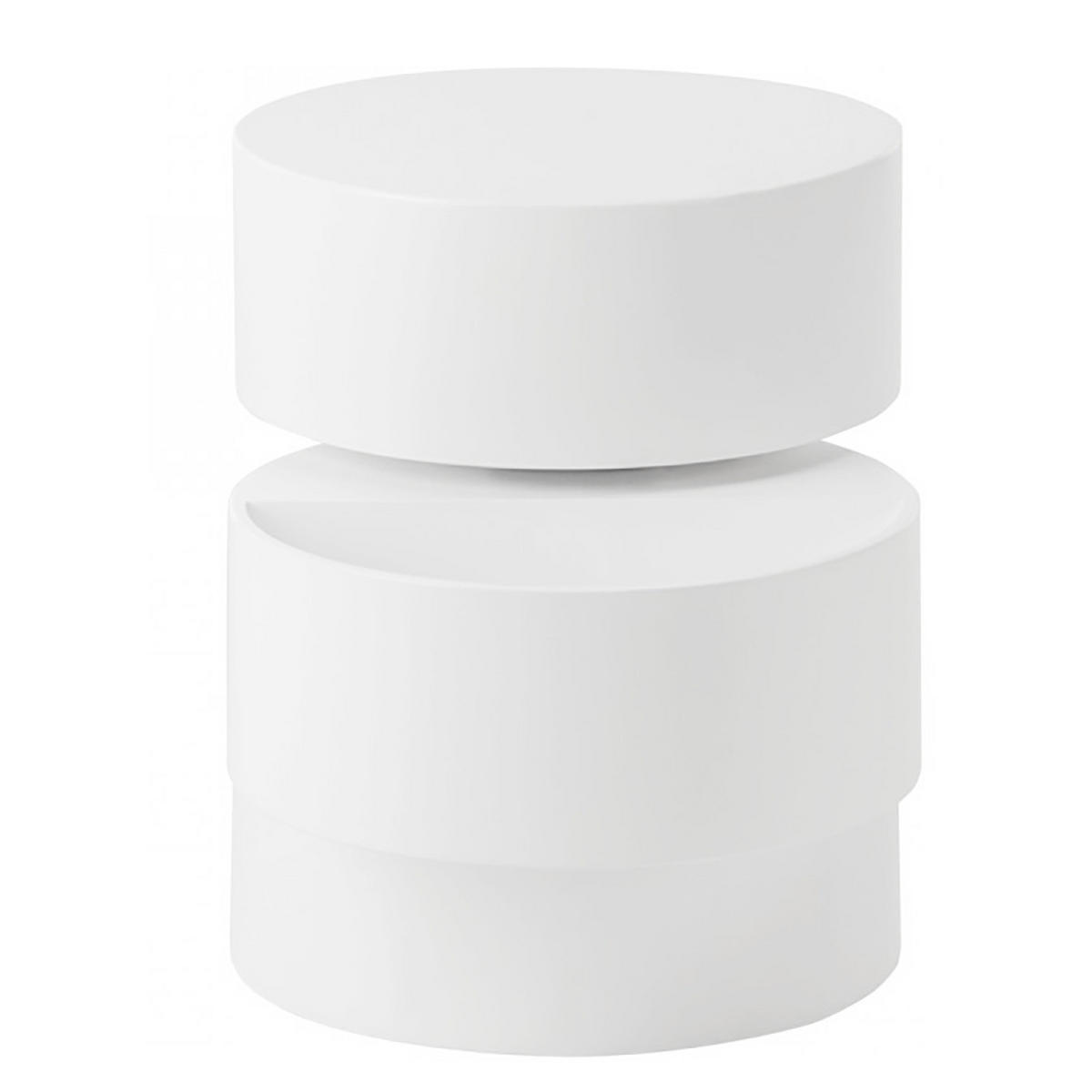 BEISTELLTISCH - Weiß, Holzwerkstoff (40/40/51cm) - home24