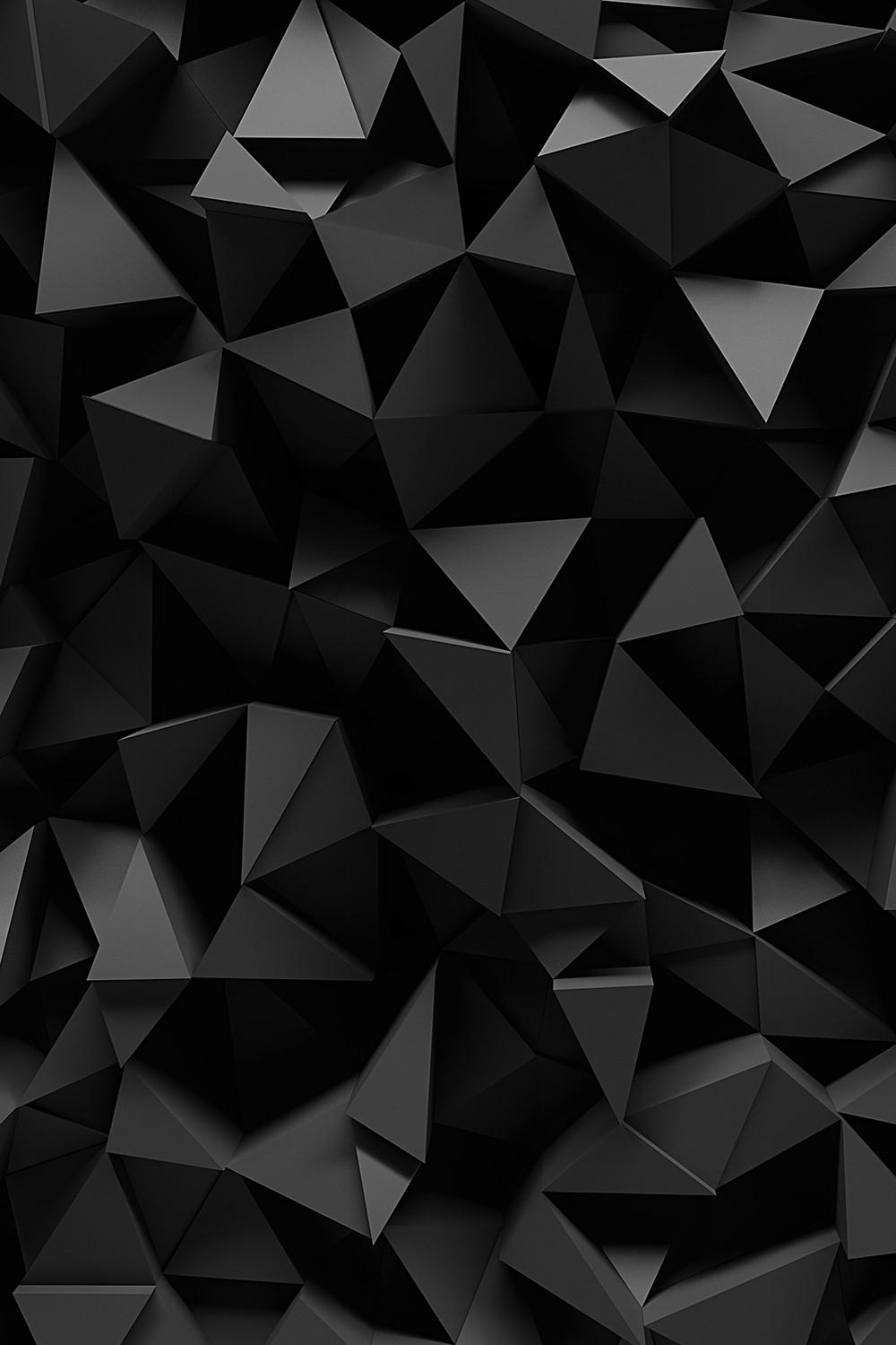 VERDUNKELUNGSROLLO 120x180 cm Schwarzes Origami - Schwarz, Textil (120/180cm) - TULUP