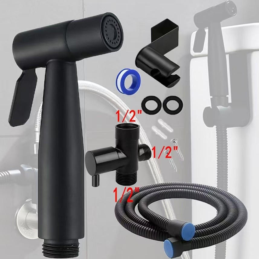 WC-BIDET-AUFSATZ,SCHWARZ,22/16.5/16CM,2ER-PACK - Schwarz, Metall (16.5/16/20cm)