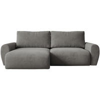 ECKSCHLAFSOFA Poss L grau links - Grau, Textil (253/153cm) - Beautysofa