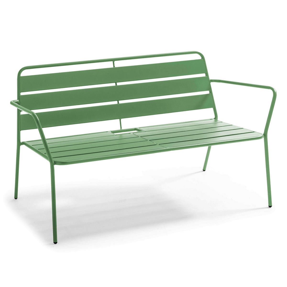 GARTENMÖBEL 5-tlg., Kaktusgrün - Dunkelgrün, Metall - Oviala