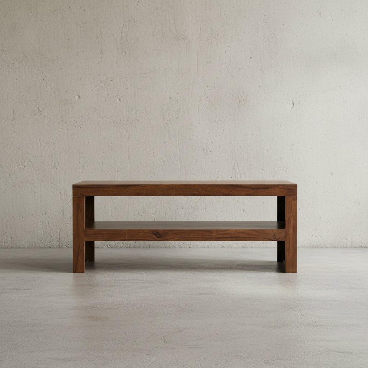 COUCHTISCH Sheesham Massivholz, Moderner Stil, 110x45x45 cm, Handgefertigt - Braun, Holz (45/110/45cm) - KADIMA DESIGN