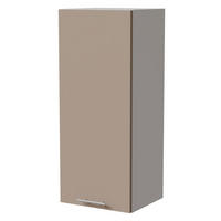HÄNGESCHRANK Brerra W4/40 Weiß / RAL 1019 graubeige Matt 40 / 32,5 / 96cm - Graubraun/Weiß, Holz/Holzwerkstoff (40/96/32.5cm) - Feldmann-Wohnen