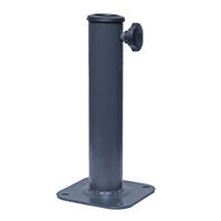 STÄNDER AUF BODENHÜLSE METALL Anthrazit - Anthrazit, Metall (13/13cm) - MCW