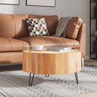 COUCHTISCH Altholz Massiv - Beige, Holzwerkstoff (70/70/38cm) - furnicato