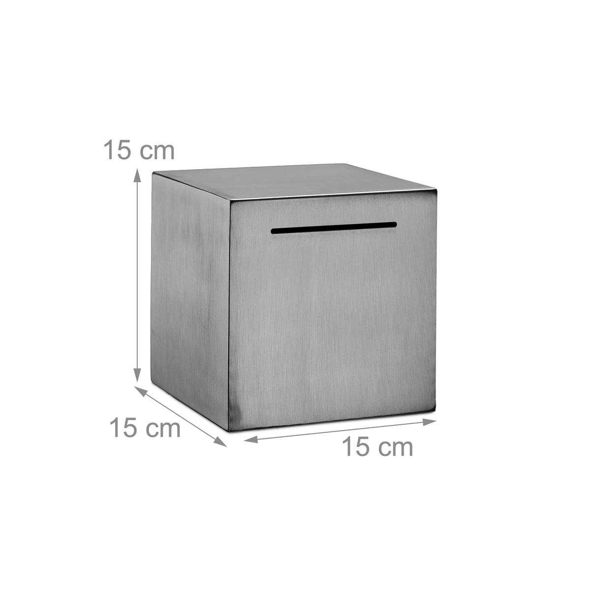 KASIČKA - strieborná, kov (15/15/15cm) - Relaxdays