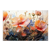 GARTEN-POSTER 120x80 cm Blumen - Multicolor, Kunststoff (120/80/2cm) - artissimo