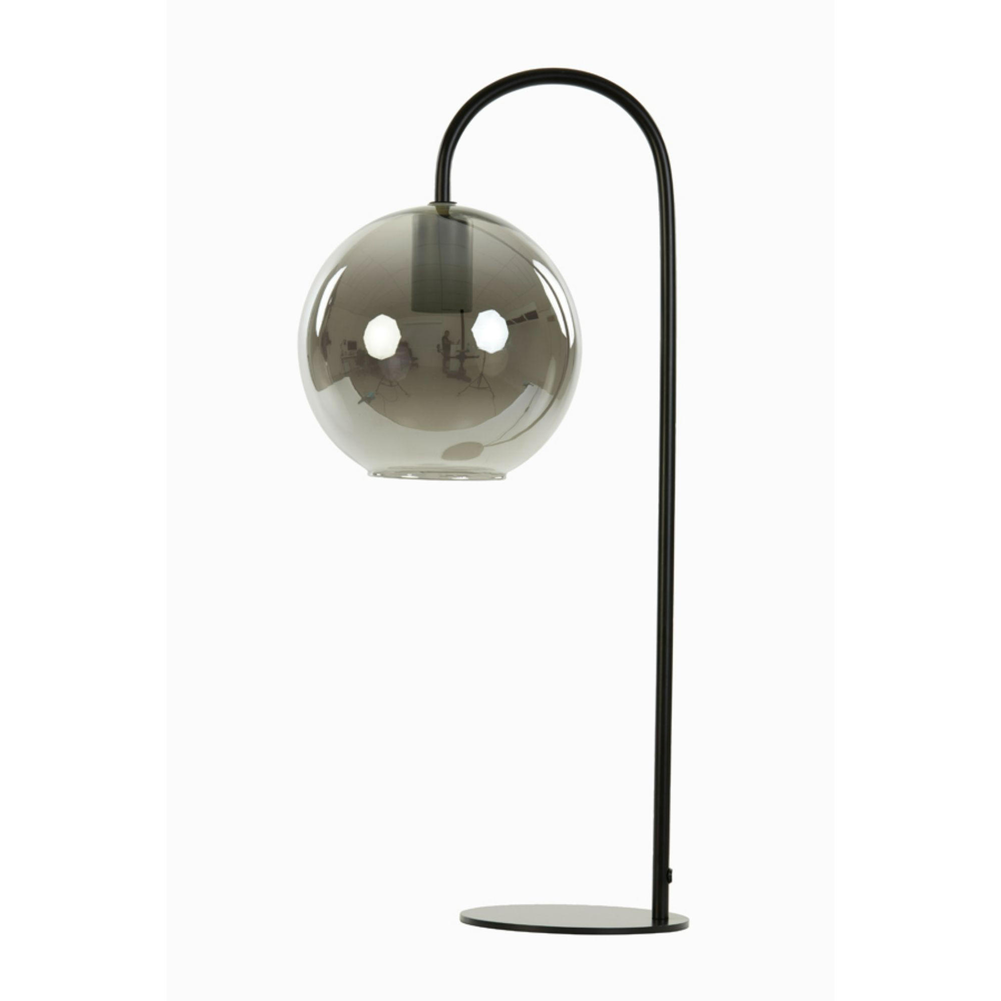 TISCHLAMPE Subar Grau Ø28/60 cm - Grau, Glas (28/20/60cm) - Light & Living
