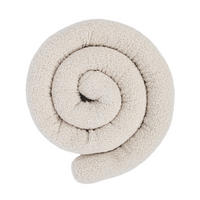 BETTUMRANDUNGSSCHUTZ Bettschlange aus Teddystoff, 300 cm, Beige-Creme - Creme, Textil - MeowBaby
