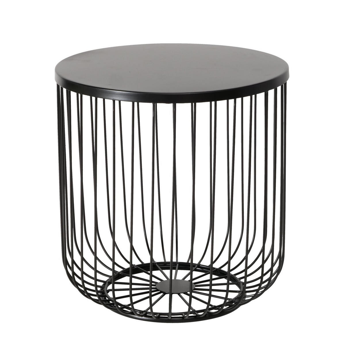 METALLTISCHE 2er Set Cindy Schwarz - Schwarz, Metall (45/45/47cm) - Boltze Home