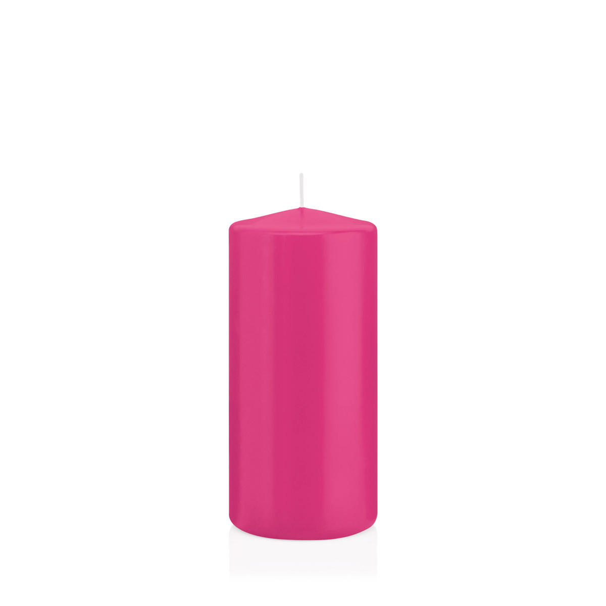 STUMPENKERZEN Pink Ø 68 x 150 mm, 12 Stück - Pink, Paraffin (7/15cm) - Wiedemann Kerzen
