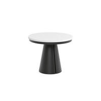 ESSTISCH CALMA Bis - Schwarz/Weiß, Holzwerkstoff/Metall (100/100/76cm) - Meblini