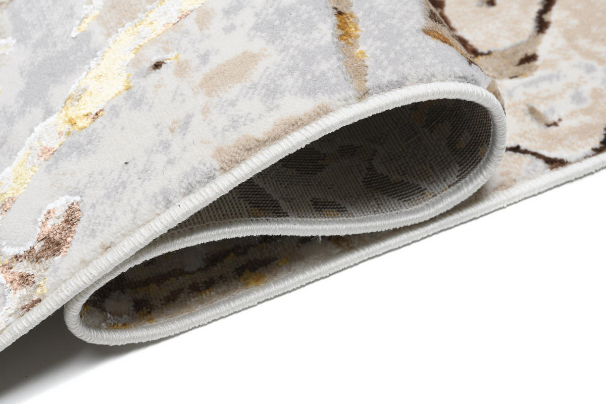 TEPPICH GOLDEN Creme 160/230 cm - Creme, Kunststoff (160/230cm) - Tapiso