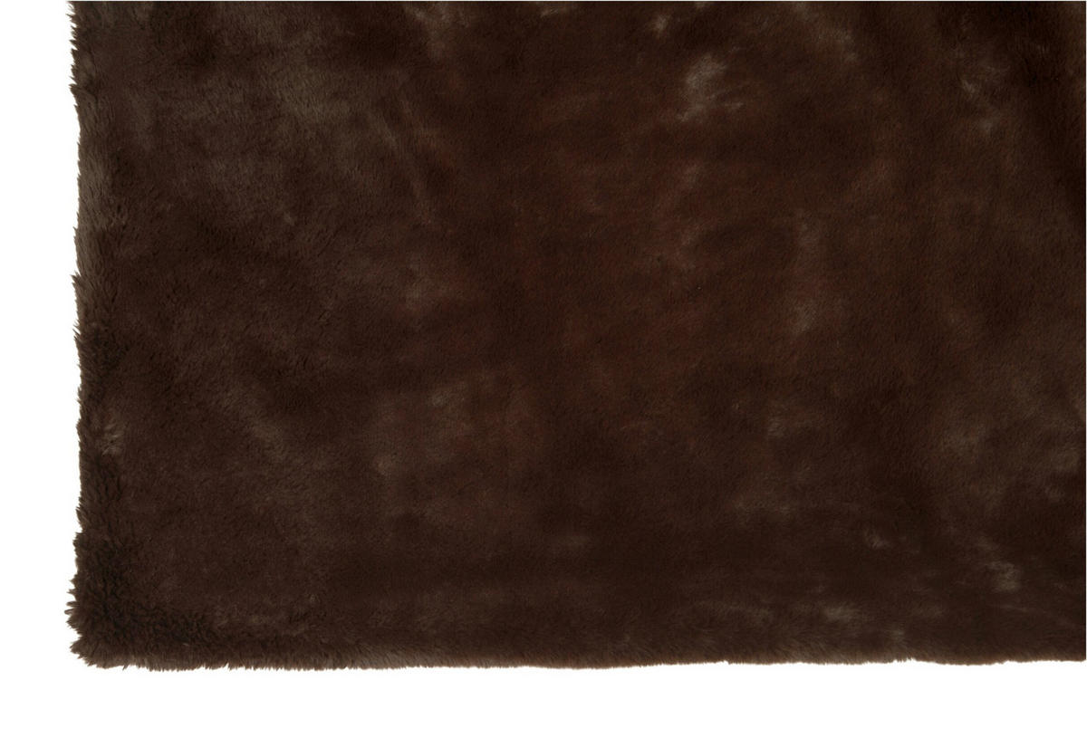 FLEECEDECKE Cutie - Dunkelbraun, Textil (130/180cm) - J-Line