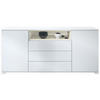 SIDEBOARD Skadu Creme Hochglanz - Creme, Holzwerkstoff (166.5/75.5/35cm) - Vladon