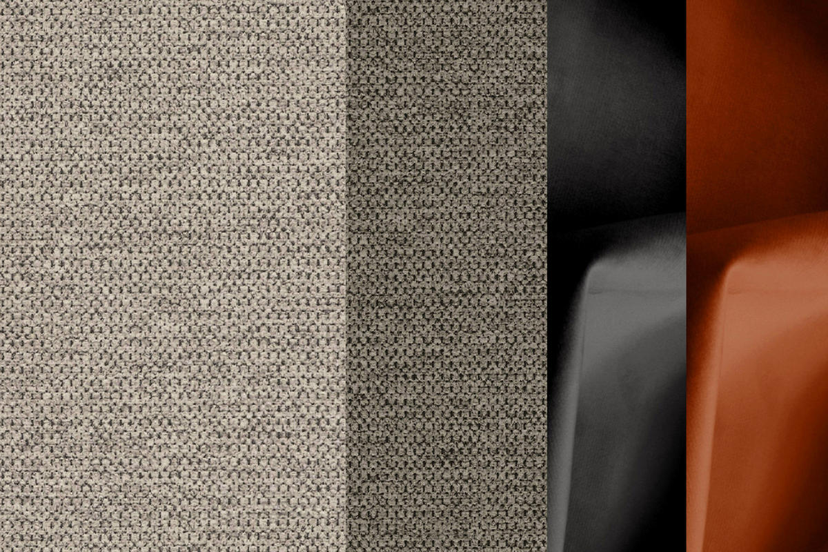 ECKSOFA EVENTO 5-Sitzer, beige - Beige/Schwarz, Holzwerkstoff/Textil (266/206cm) - Courtois Laville