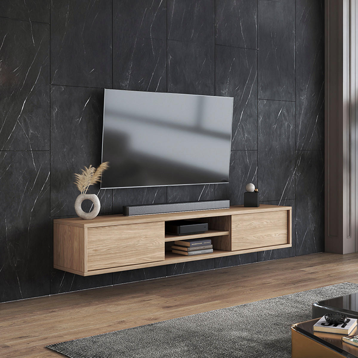 TV ORMARIĆ Idra Drvo - smeđa, drvni materijal (180/32/36cm) - Petits-meubles