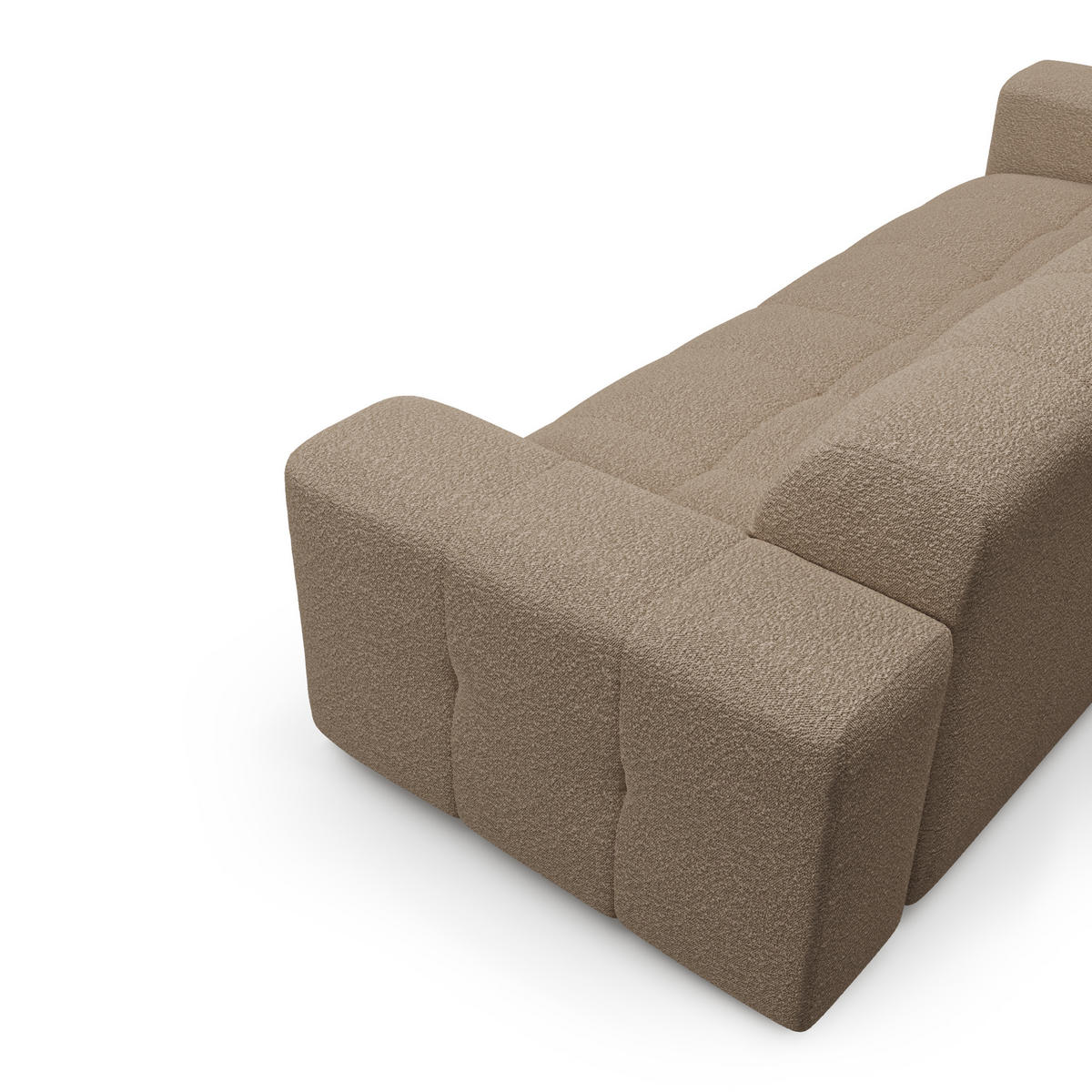SCHLAFSOFA GERADE Steinbock Taupe 230cm - Taupe, Textil (230/45/32cm) - Sia Home
