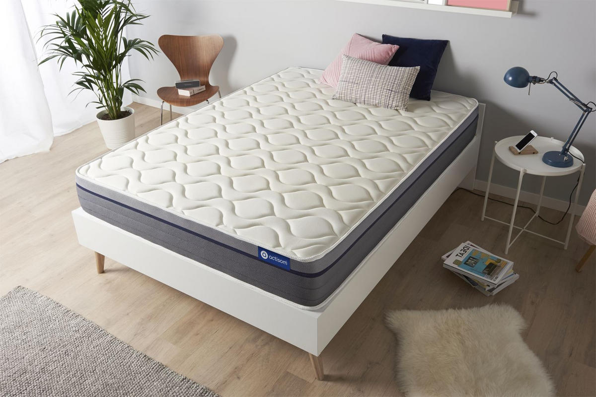 MATRATZE Actimemo zen Memory-Schaum 150 x 190 cm h1 - Weiß, Textil (150/190cm) - ACTISOM