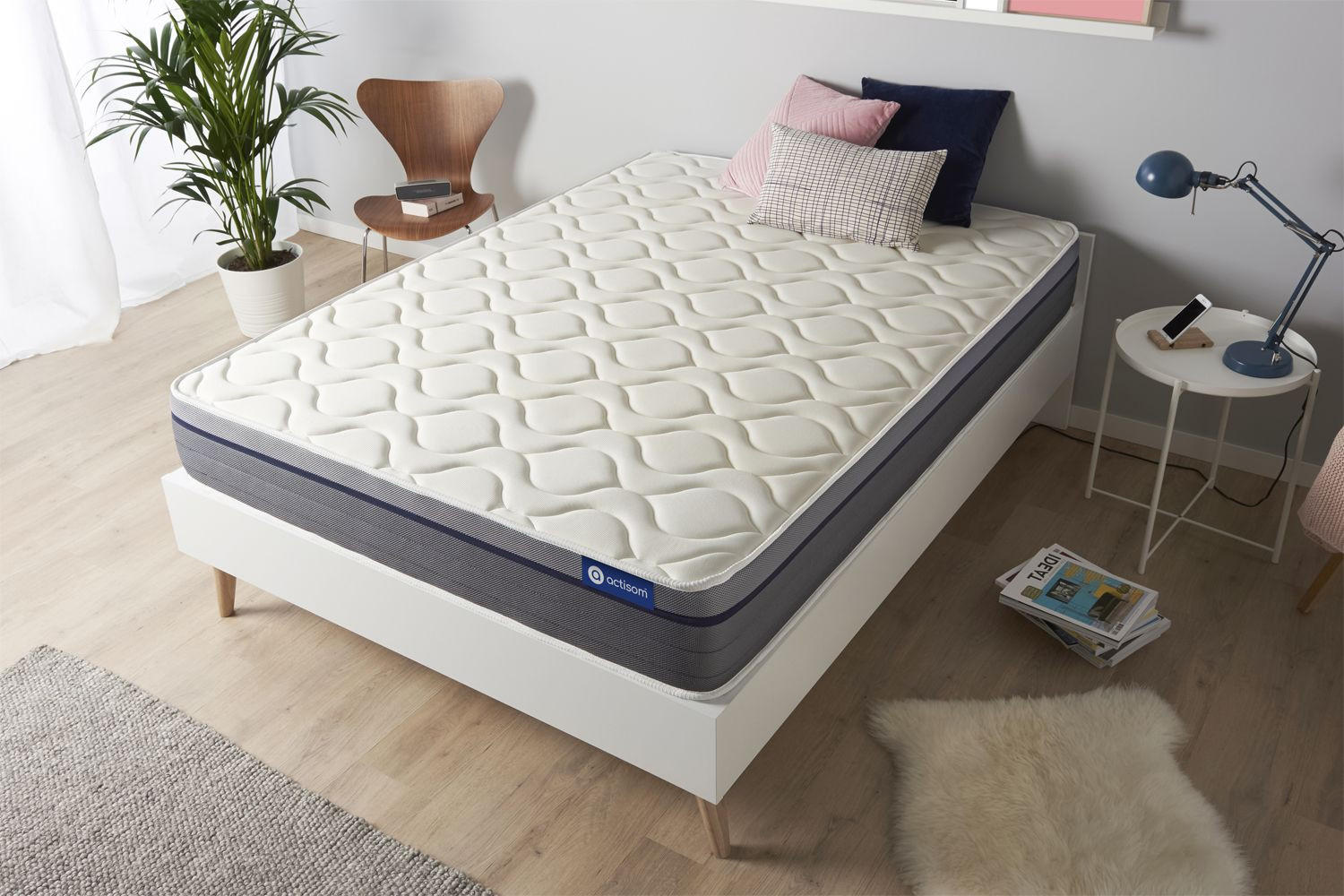 Thumbnail - Actisom Matratze, Weiß, Textil, H2, 80x220 cm, Oeko-Tex® Standard 100, Schlafzimmer, Matratzen Shop, Matratzen, Viscosch...