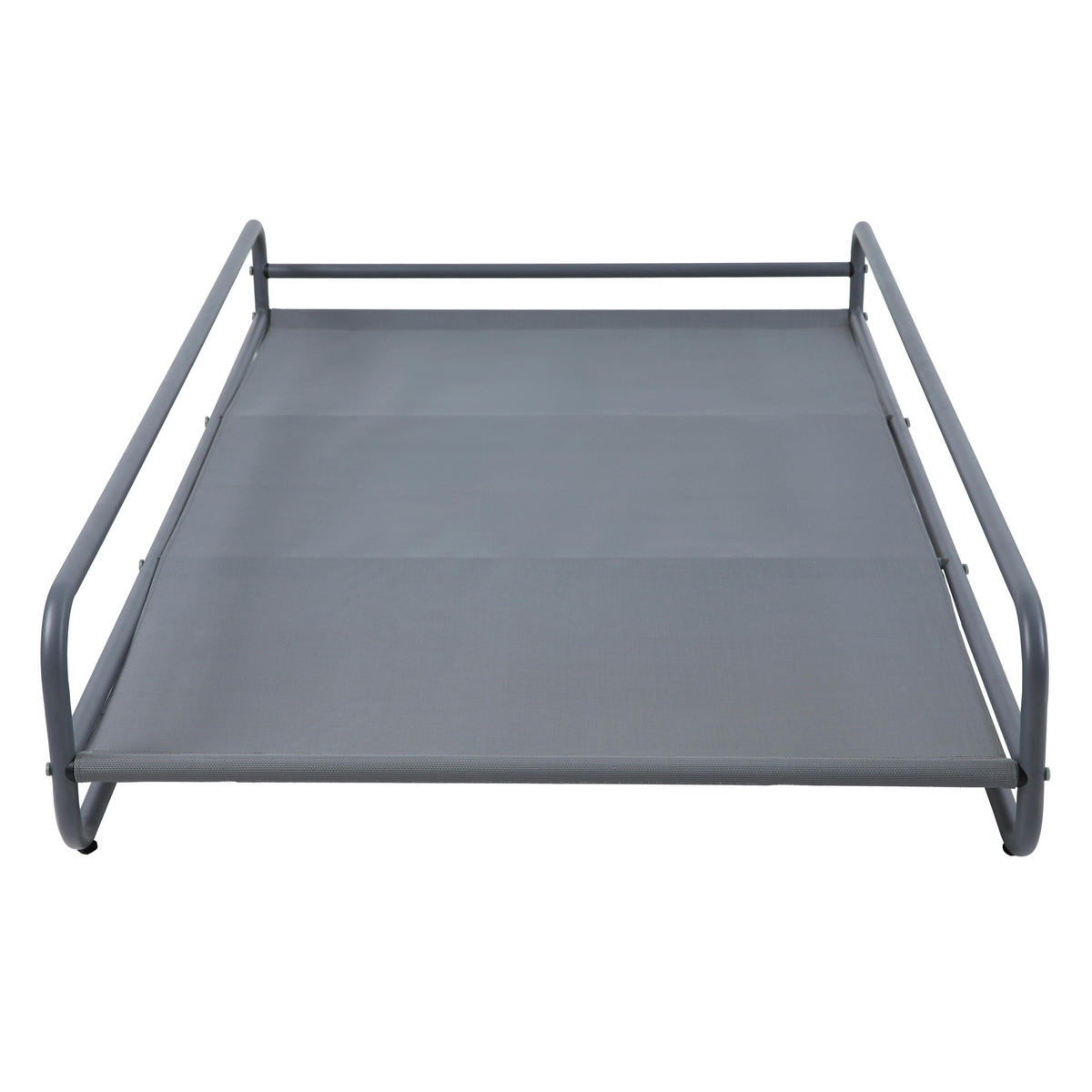 GESTELL für Chaiselongue, grau - Grau, Metall (94/30/171cm) - Oviala