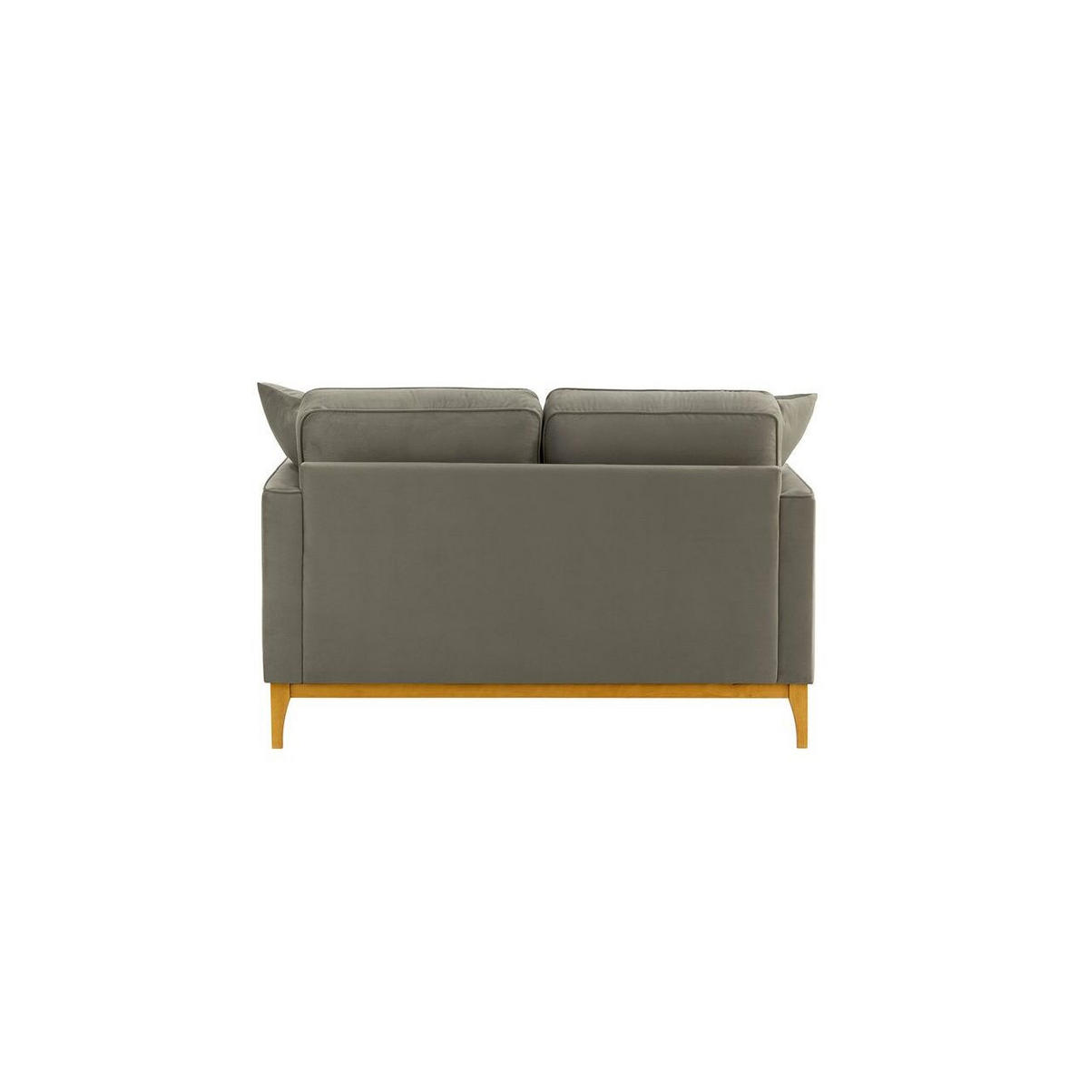ZWEISITZER-SOFA Linara-Velluto 17 - Braun, Holz/Textil (141/91/95cm)