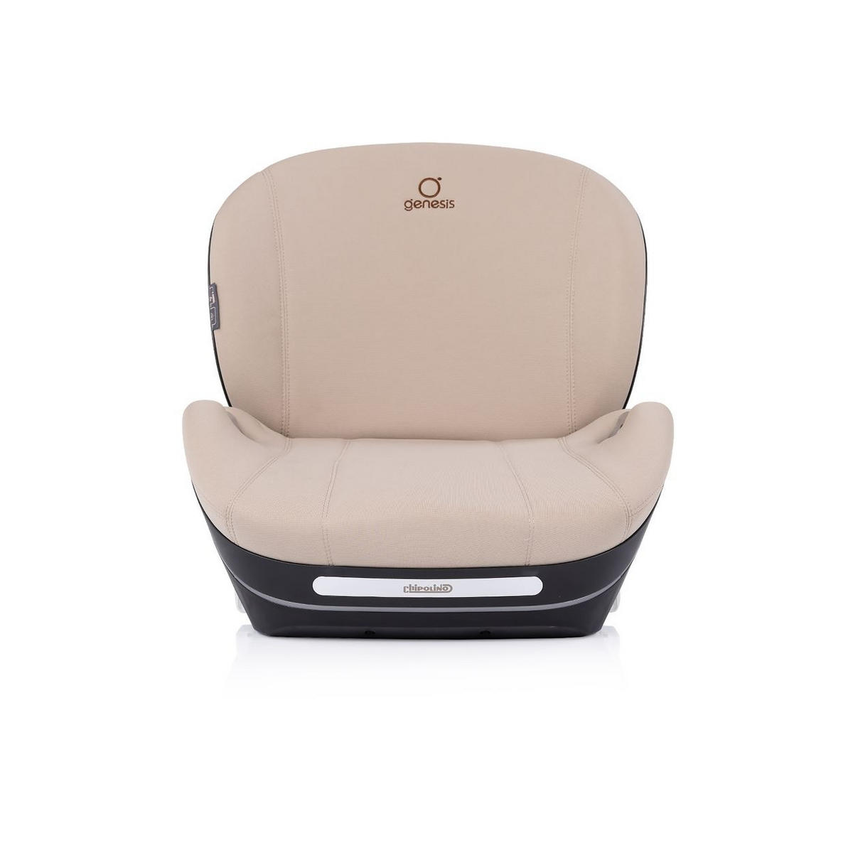 SITZERHÖHUNG Genesis i-Size beige 125-150 cm Isofix, Rückenlehne - Beige, Kunststoff (46/42/40cm) - Chipolino