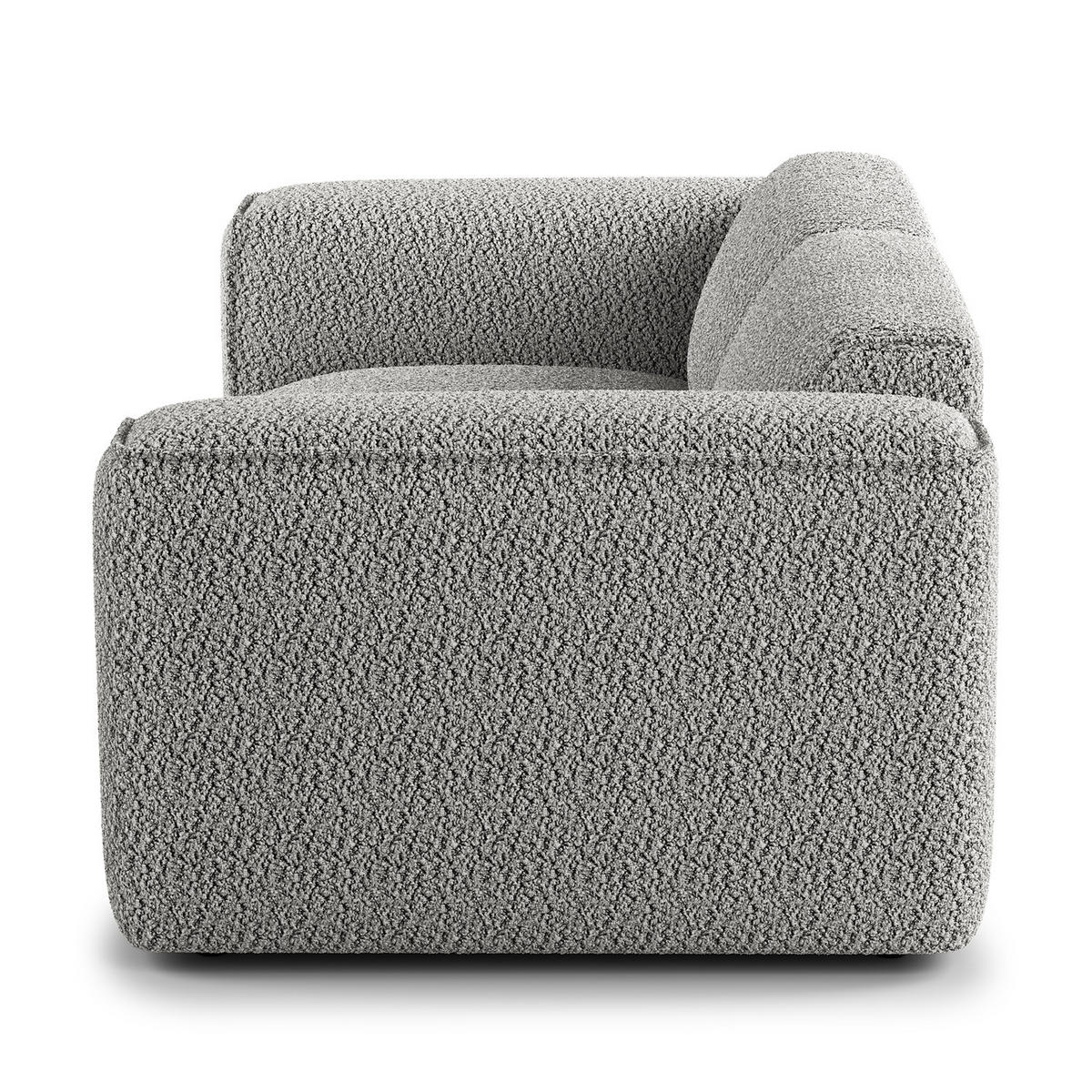 2-SITZER SOFA - Schwarz/Grau, Kunststoff/Textil (220/71/102cm) - home24