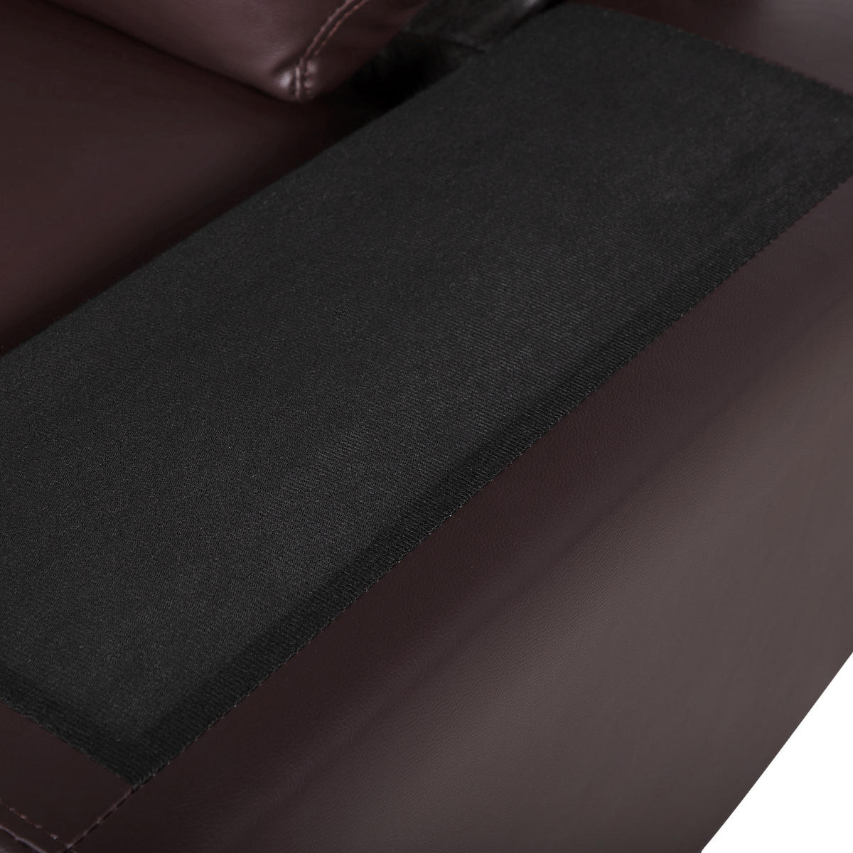 2-SITZER-SOFA Kunstleder Braun Vogar - Dunkelbraun, Kunststoff/Textil (156/90/74cm) - Beliani