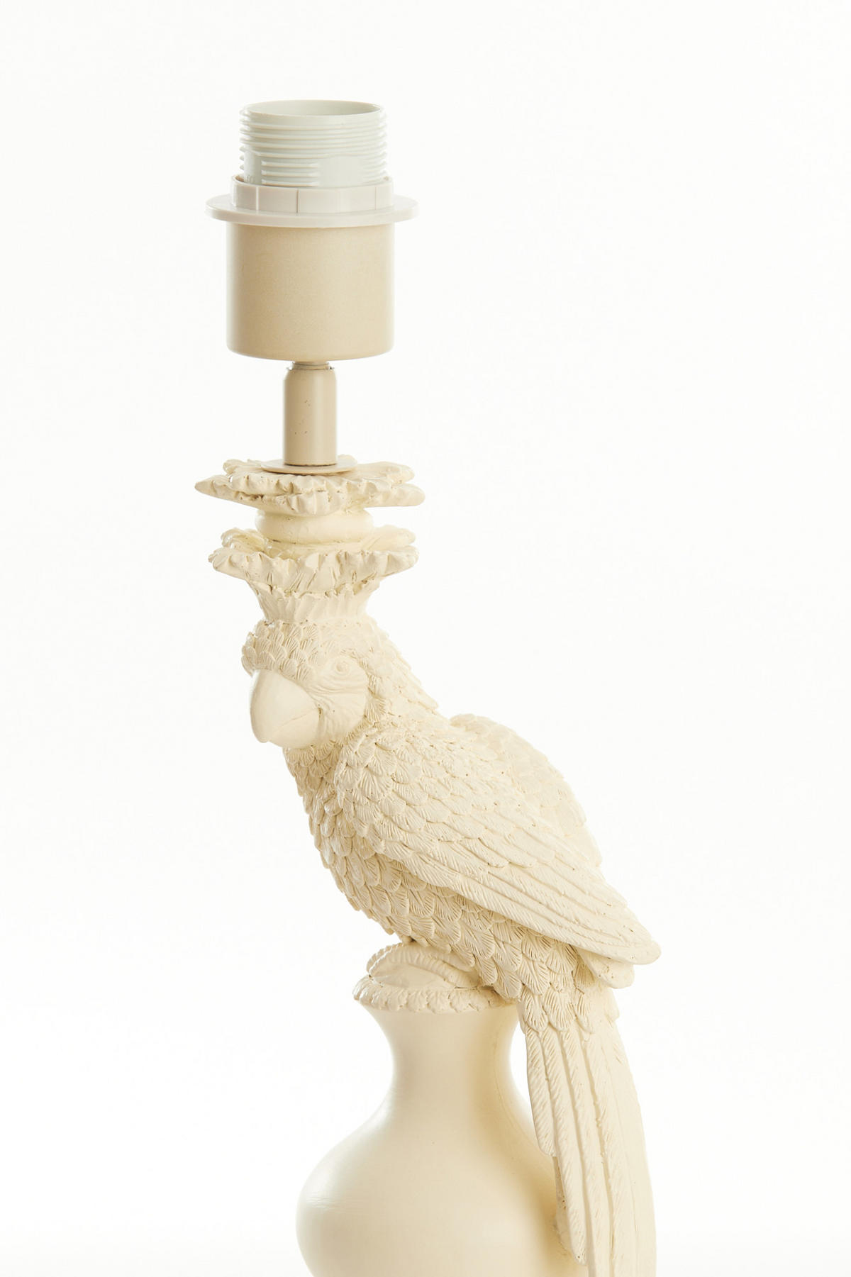 LAMPENFUSS Nyasa Weiß 14,5/14,5/46,5 cm - Weiß, Kunststoff (14.5/14.5/46.5cm) - Light & Living