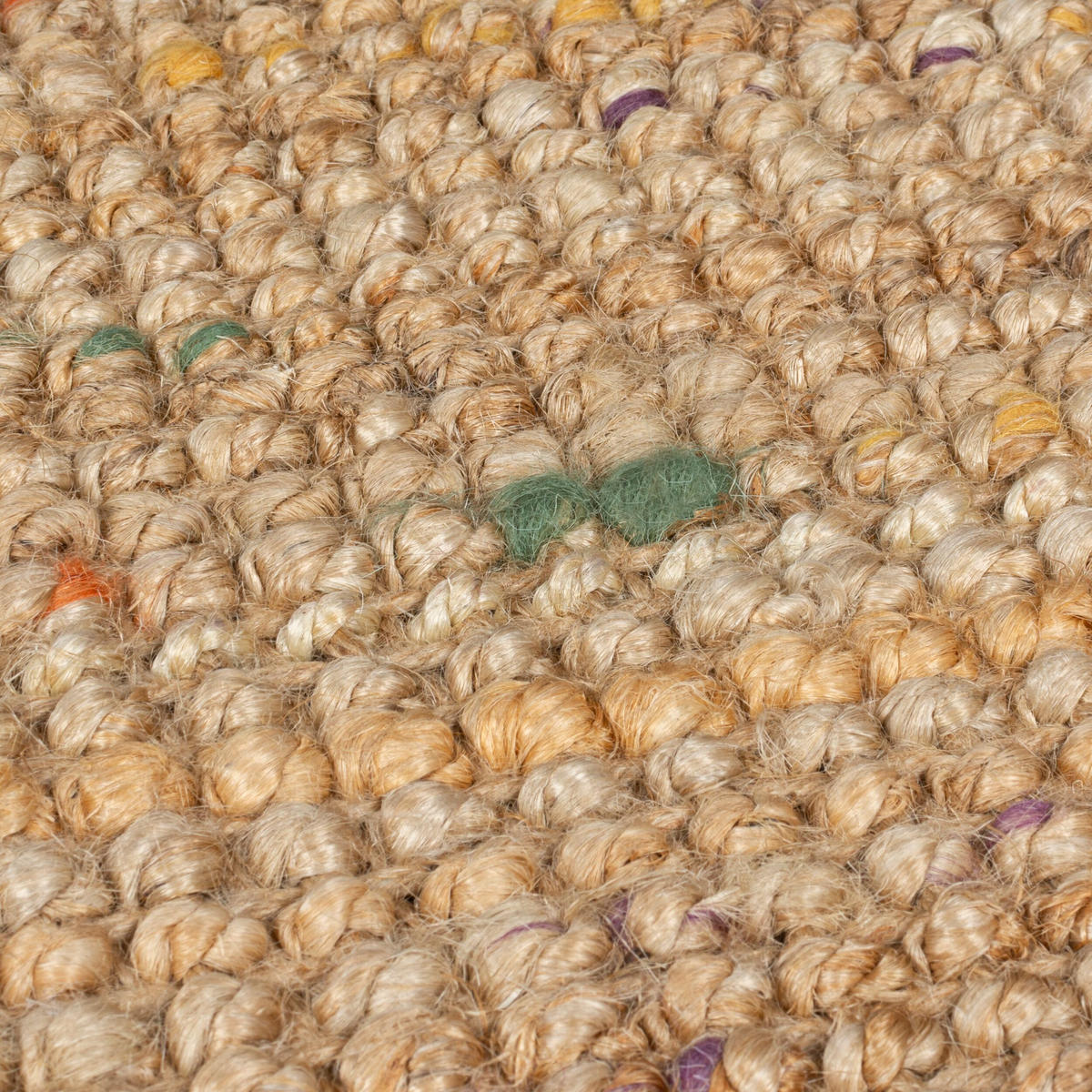 JUTETEPPICH Jute Naturbelassen, Wohnzimmer Natur-Multicolor Rechteckig 120x170 - Beige, Textil (120/170cm) - KADIMA DESIGN