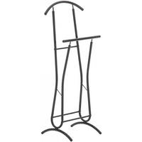 HERRENDIENER Metall schwarz - Schwarz, Metall (40/110/35cm) - CLP