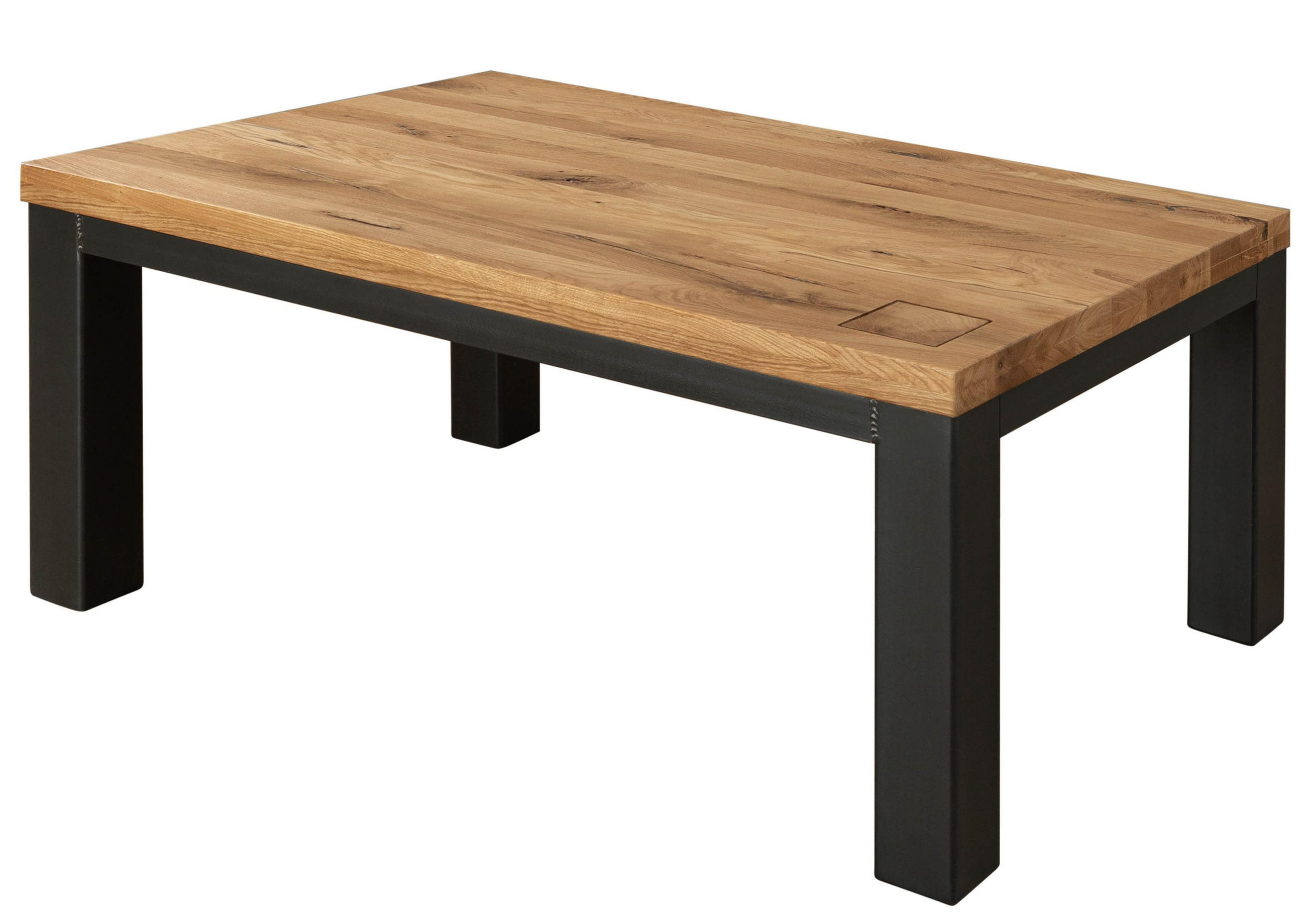 COUCHTISCH Wildeiche 110x70x45 natur geölt VILLANDERS #128 - Naturfarben, Holz (110/70/45cm) - Massivmoebel24
