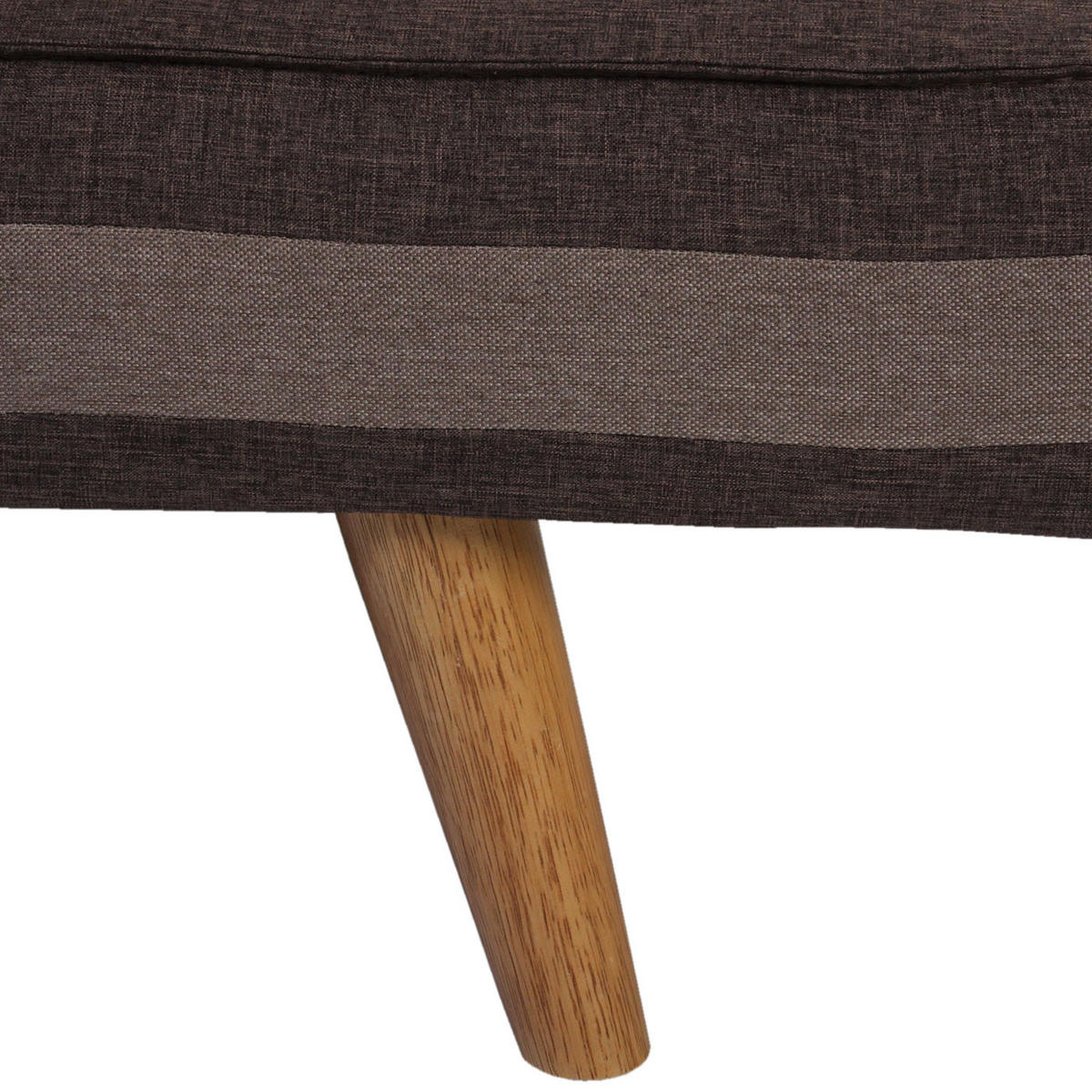 3ER-SOFA Braun - Braun, Textil (177/78/90cm) - MCW