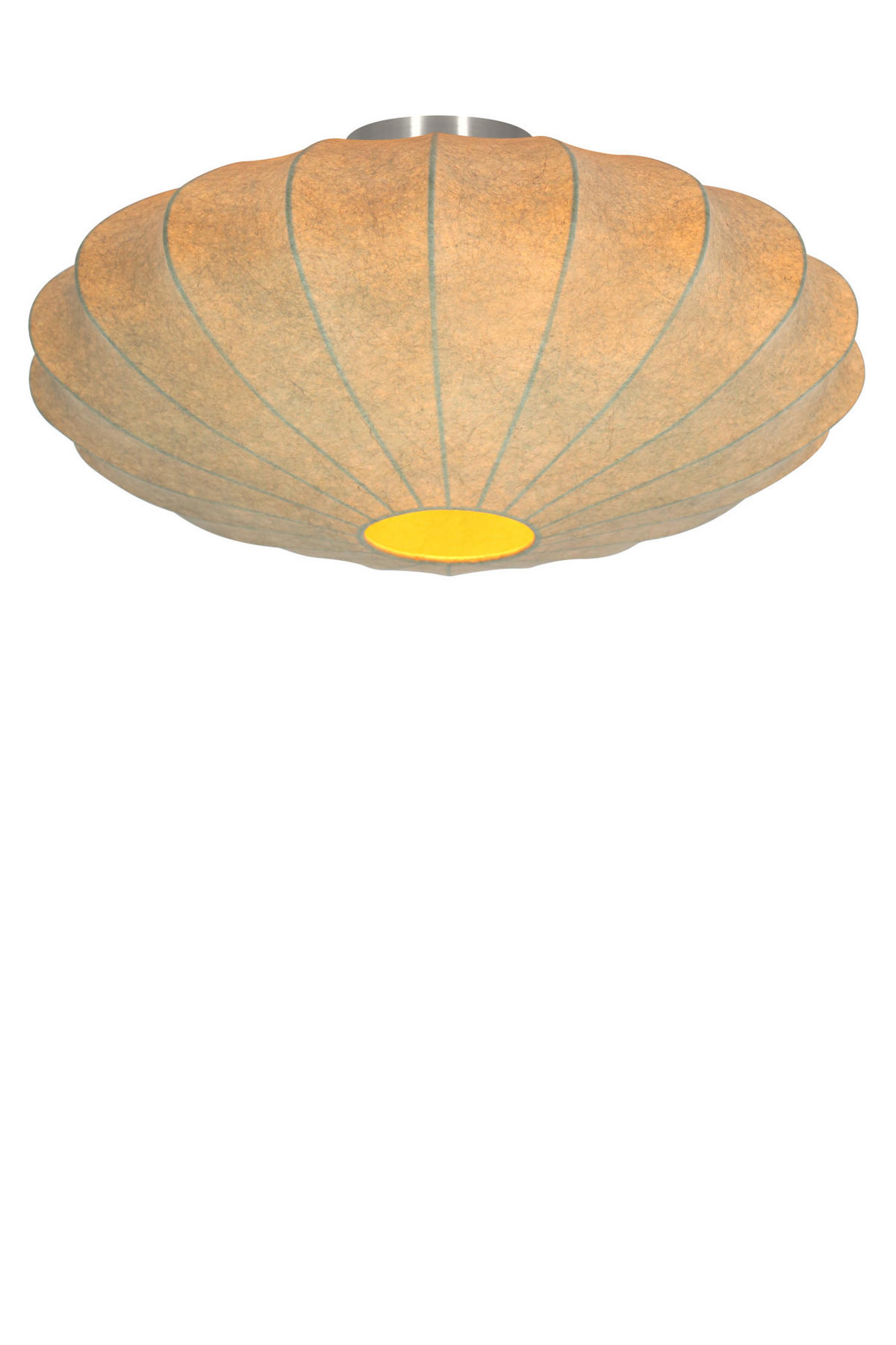 DECKENLEUCHTE Fay Braun Ø50/22 cm - Braun, Kunststoff (50/50/22cm) - Light & Living